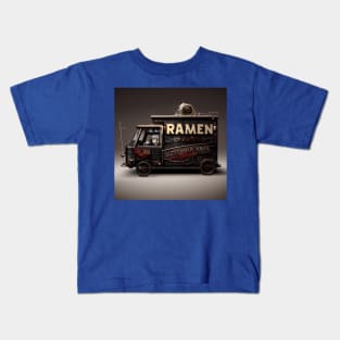 Steampunk Tokyo Ramen Food Truck Kids T-Shirt